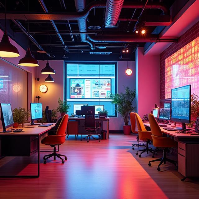 Start-up tecnológica en coworking