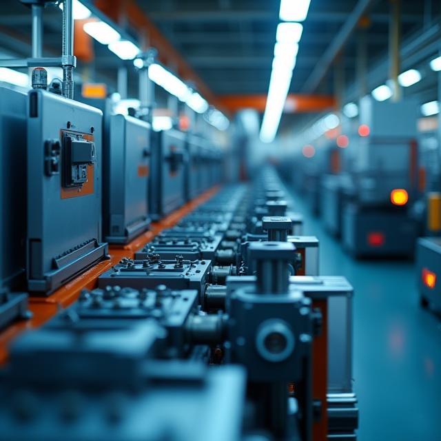 Línea de maquinaria industrial
